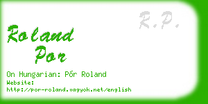 roland por business card